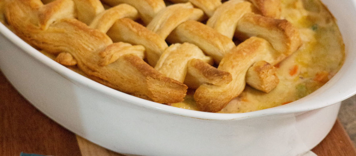Puff Pastry topped Chicken Pot Pie